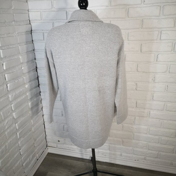 Thread & Supply Ladies Size Medium Grey Longer Open Cardigan - Picture 2 of 10